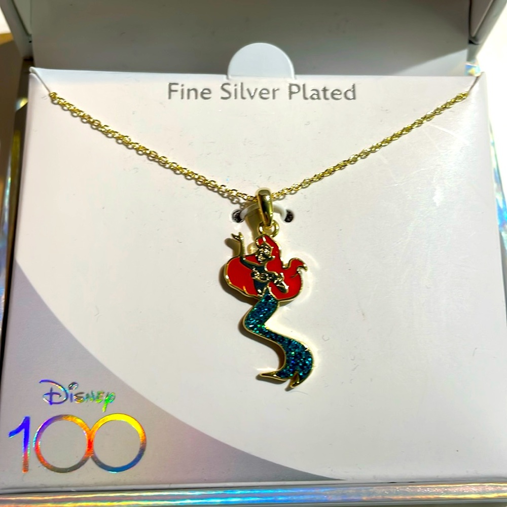 DISNEY fine silver plated necklace, 100 year anniversary, wear it or collect it!